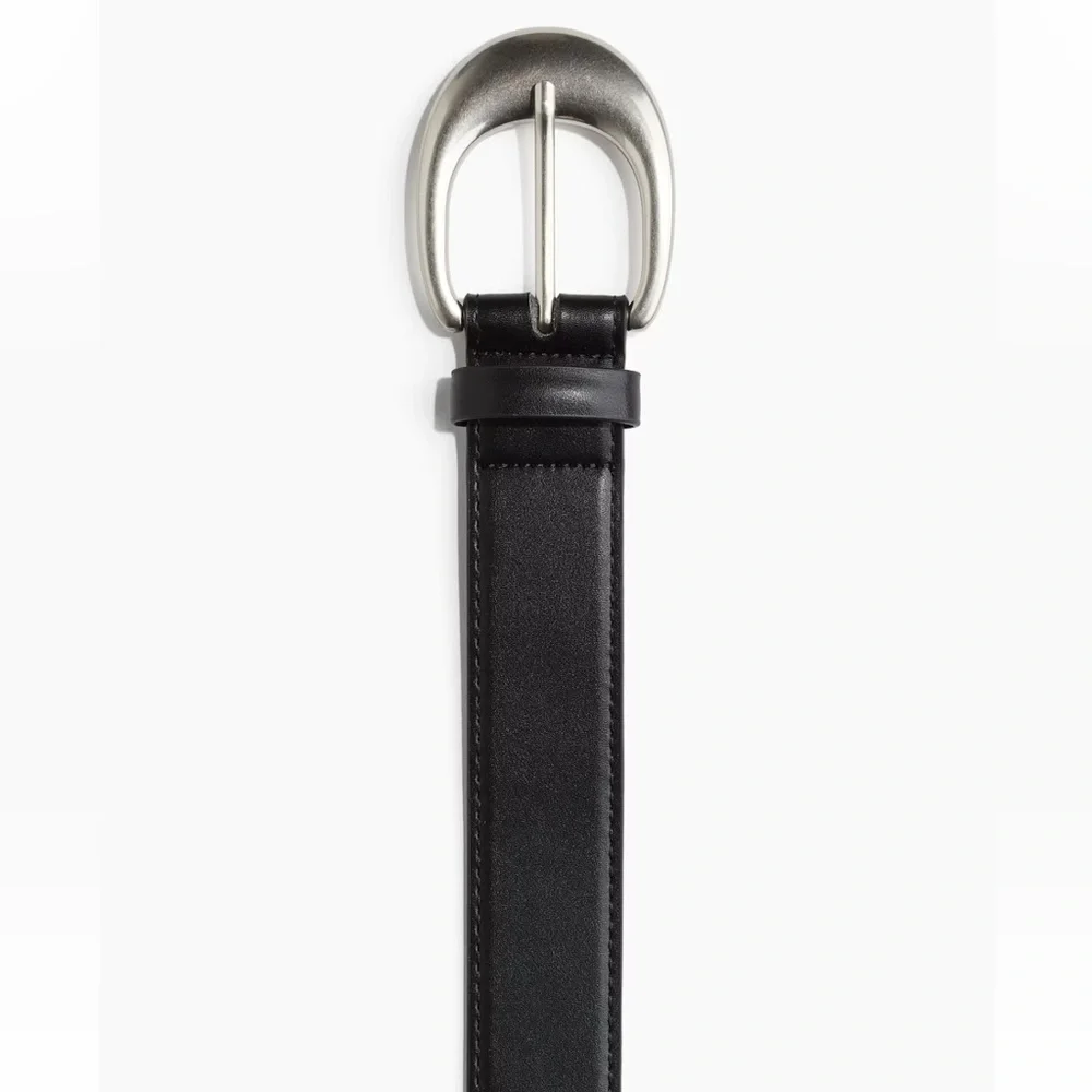 Black Belt with Silver Buckle